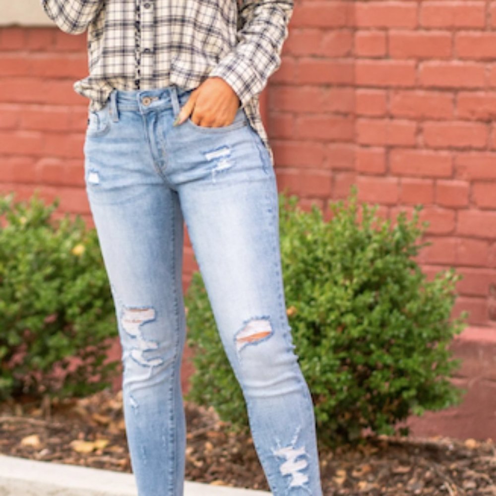 KanCan mid-rise ankle skinny jeans - size 1/24